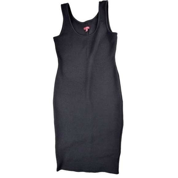 BONGO Dresses & Skirts - Bongo Black Body Con Midi Dress Size Large Little Black Dress LBD Goth